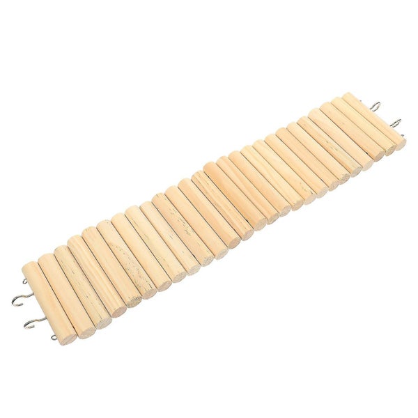 Multifunctional Hamster Ladder Toy Hamster Wooden Toy Pet Cage Ornament Carousel 4