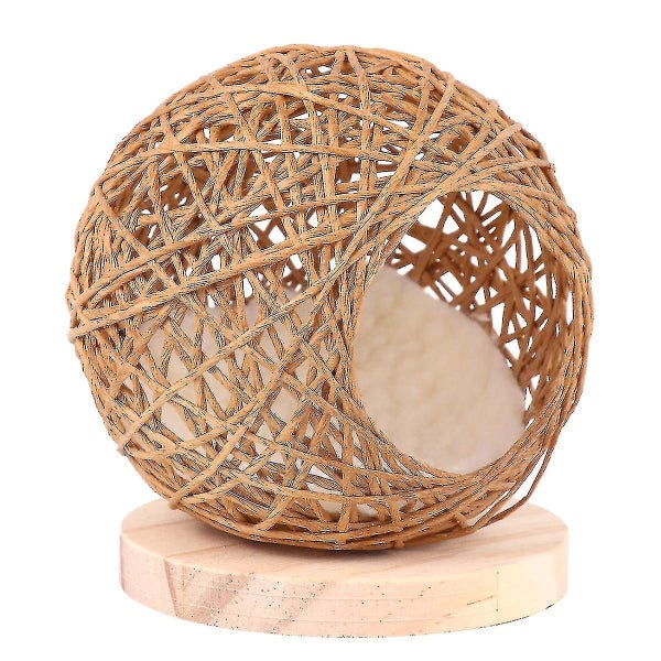 Hamster Handmade Woven Nest Squirrel Warm Sleeping Bed Rattan Pet Nest Pet Supp Carousel 4