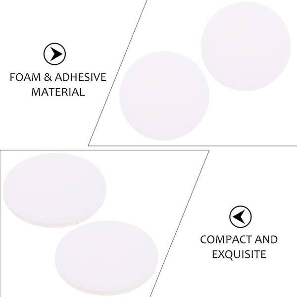 100 Pcs Clear Sticker Paper Hot Wax Stickers Mounting Adhesive Candlewick Base Carousel 4