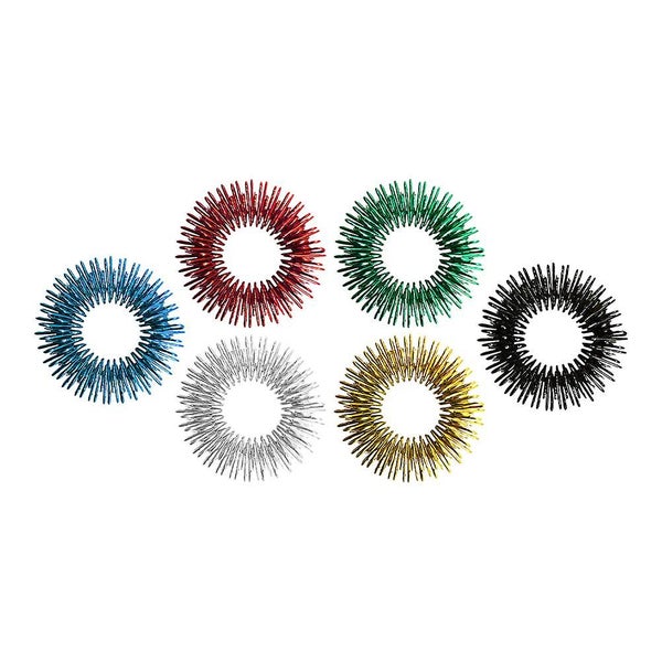 6 Pcs Childrens Toys Acupressure Rings Finger Massage Ring Silent Finger Massag Carousel 1