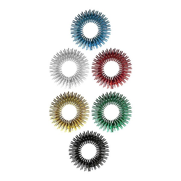 6 Pcs Childrens Toys Acupressure Rings Finger Massage Ring Silent Finger Massag Carousel 4