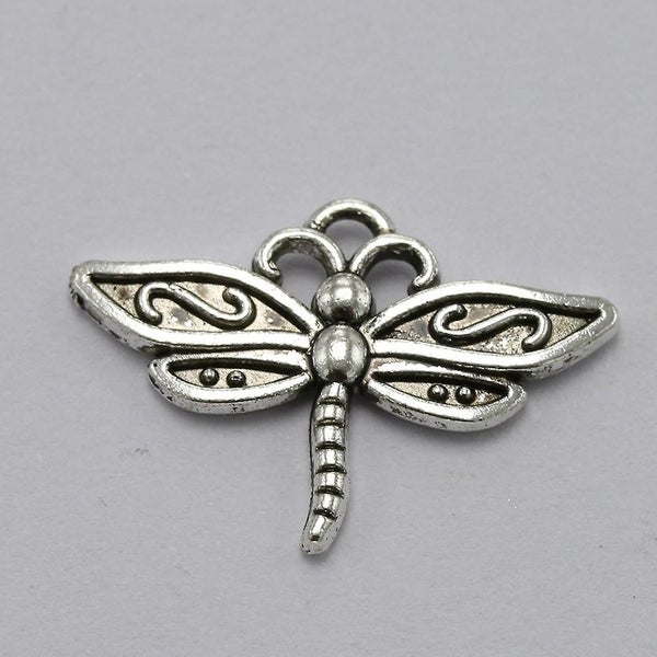 20pcs Dragonfly Pendants Charms Diy Jewelry Making Accessory For Necklace Brace Carousel 2