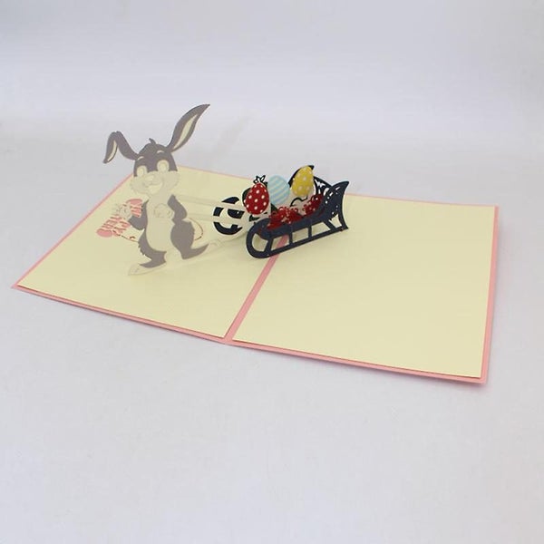1pc Greeting Cards Pop Up Bunny Stereoscopic Party Supplies Rabbit Card Greetin Carousel 5