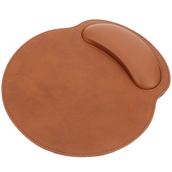Leather Gaming Mouse Mat Chic Mouse Pad Wrist Support Anti slip Mouse Mat Carousel 4