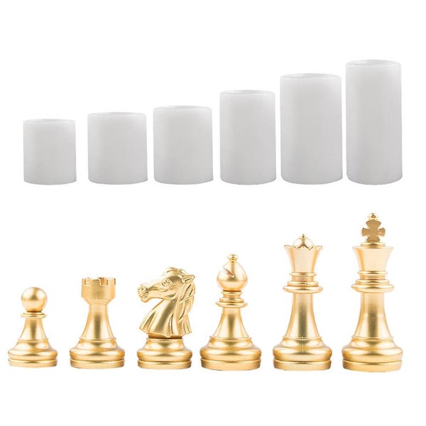 Silicone Fondant Mold Epoxy Resin Moulds Crystal Chess Mold Chess Piece Mold Carousel 1