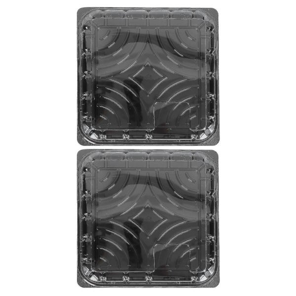 2pcs Transparent Cake Boxes Bread Dessert Containers Cake Wrapping Cases Carousel 1