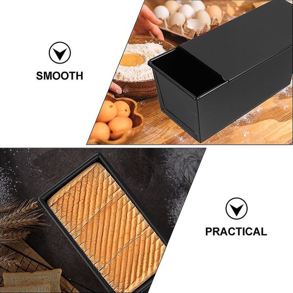 Baking Bread Pan Toast Baking Mold Nonstick Bread Pan Lidded Loaf Mold Convenie Carousel 2