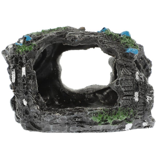 Delicate Aquarium Decor Decorative Fish Hidden Cave Lifelike Wear resistant Aqu Carousel 1