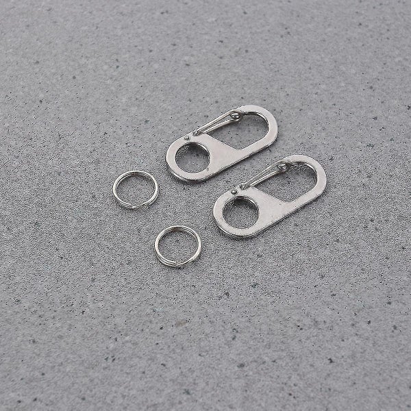 2 Pcs Metal Keychain Personalized Dog Tags Dog Tag Holder Pet Tag Quick Clips D Carousel 4