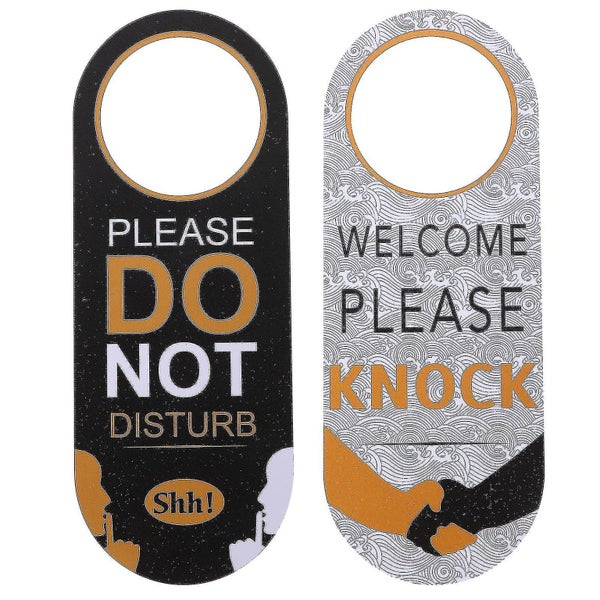 Do Not Disturb Sign Hotel Door Hanging Sign Double Sided Door Sign Pendant Door Carousel 2