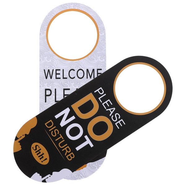 Do Not Disturb Sign Hotel Door Hanging Sign Double Sided Door Sign Pendant Door Carousel 3