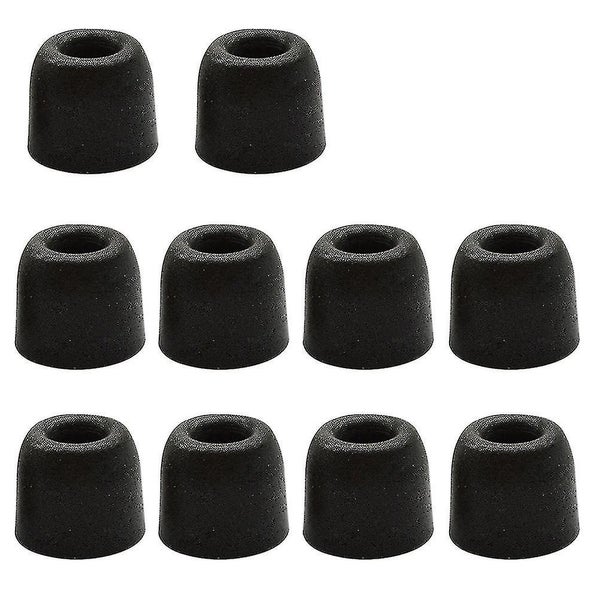 10 Pcs Black Headphones Earphone Tips Foam Foam Earbud Tips Headphone Earpads E Carousel 1