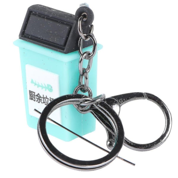 Classification Trash Bin Keychain Key Ring Stylish Key Hanging Decoration Key H Carousel 4
