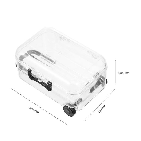 2 Pcs Portable Jewelry Organizer Wedding Candy Boxes Luggage Candy Box Mini Jew Carousel 2