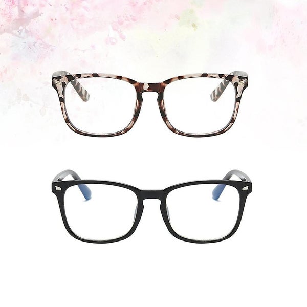 2pcs Vintage Eyeglasses Frame Anti blue Light Glasses Frame Fashion Glasses Fra Carousel 2