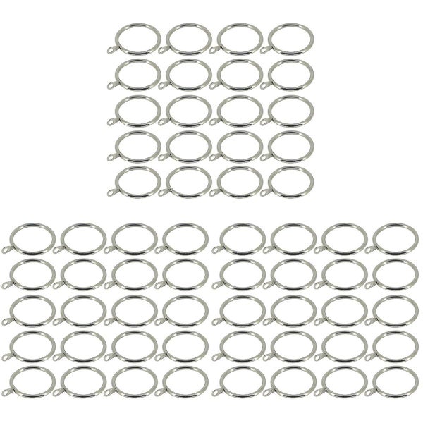 60 Pcs Curtain Hanging Rings With Ear Ring Sturdy Iron Window Curtain Ring Cur Carousel 1