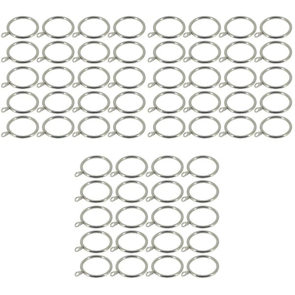 60 Pcs Curtain Hanging Rings With Ear Ring Sturdy Iron Window Curtain Ring Cur Carousel 2