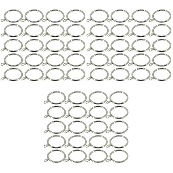 60 Pcs Curtain Hanging Rings With Ear Ring Sturdy Iron Window Curtain Ring Cur Carousel 3