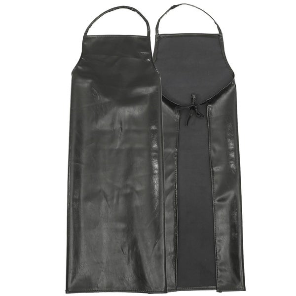 2pcs Waterproof Leather Aprons Kitchen Dustproof Aprons Oil proof Cooking Apron Carousel 2