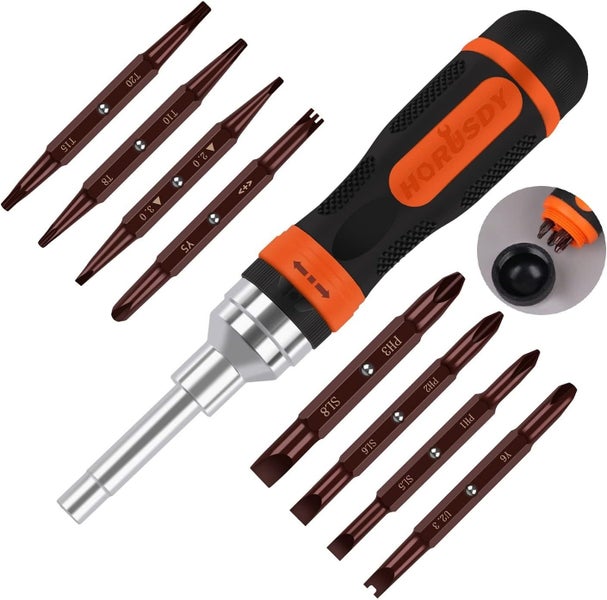 Ratcheting Multi-Bit 19 in 1 Screwdriver Set Carousel 1