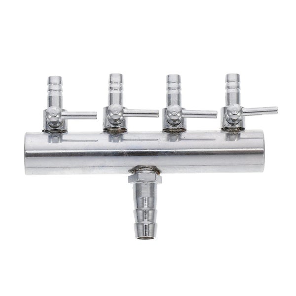 4 Ways 8 To 4mm Stainless Steel Aquarium Outlet Inline Air Pump Flow Lever Cont Carousel 1