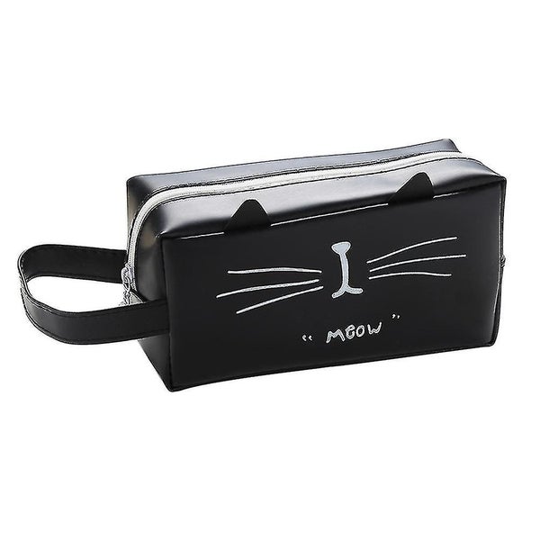 Cartoon Cat Pattern Pencil Case Student Pencil Case Small Pen Bag Jelly Gel Sto Carousel 1