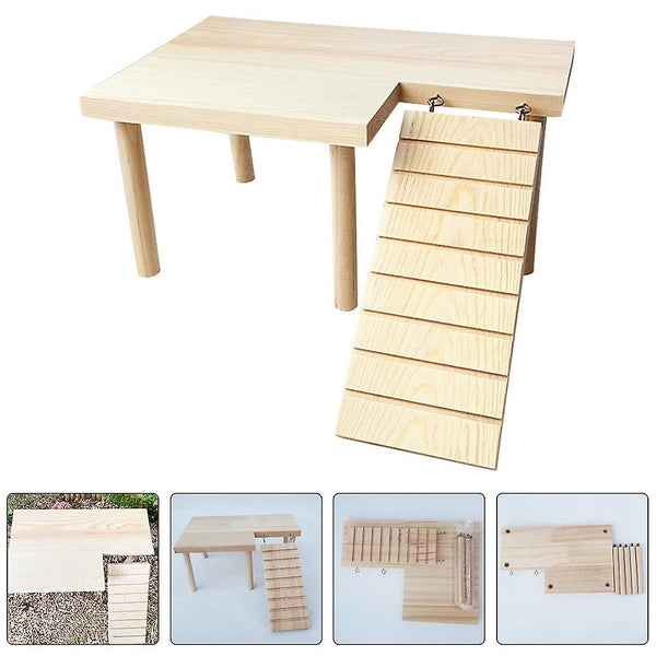 Interesting Chinchilla Toy Wear resistant Rat Platform Ladder Delicate Hamster Carousel 3