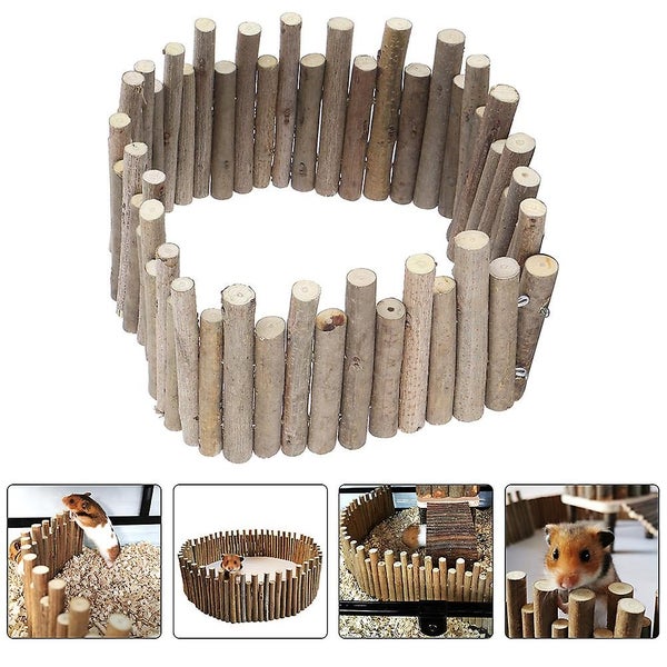 Hamster Cage Fence Hamster Fence Toy Wooden Pet Fence Plaything Hamster Cage Fe Carousel 4