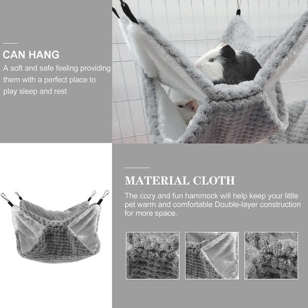 Playset Accessories Parrot Hideaway Winter Warm Hamster Bed Sugar Gliders Hammo Carousel 2