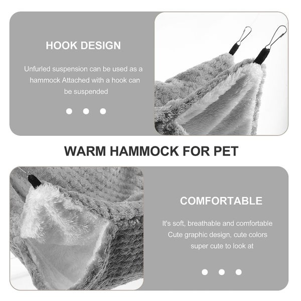 Playset Accessories Parrot Hideaway Winter Warm Hamster Bed Sugar Gliders Hammo Carousel 5
