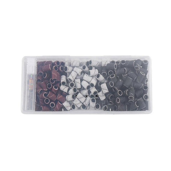 1box Manicure Polishing Sanding Rings Nail Polishing Tools Nail Drill Bits Nail Carousel 2
