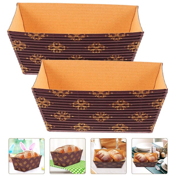 25pcs Paper Bread Pans Cake Paper Cups Loaf Making Paper Molds Stackable Cake S Carousel 2