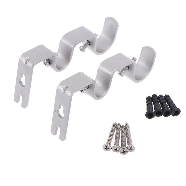 2 Pcs Window Curtains Rod Drapery Rod Bracket Curtain Mounting Holder Curtain P Carousel 1
