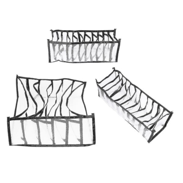 3pcs Socks Underwear Organizer Underwear Storage Box Closet Storage Container Carousel 3