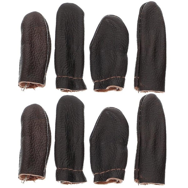 4 Sets Of Diy Leather Thimble Cross Stitch Finger Cover Diy Sewing Finger Prote Carousel 1
