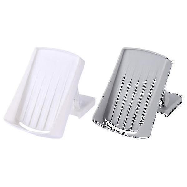 2pcs Wall mounted Soap Dish Punch free Soap Holder Household Soap Draining Stan Carousel 1