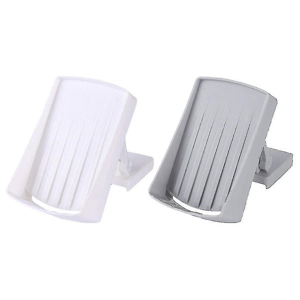 2pcs Wall mounted Soap Dish Punch free Soap Holder Household Soap Draining Stan Carousel 2