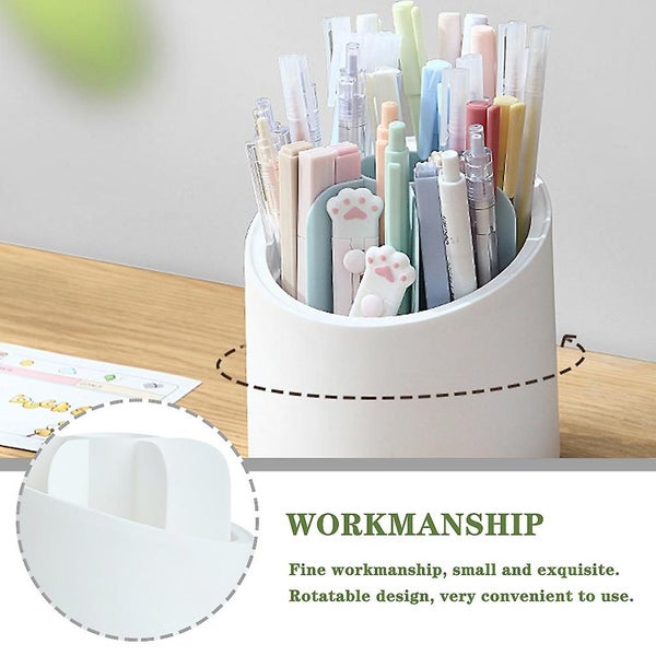 Makeup Organizer Brushes Pencil Holder Pen Holder Brush Drying Rack Stationary Carousel 2