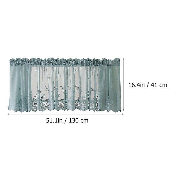 1pc Exquisite Lace Half Curtain Window Short Curtain Cafe Curtain For Home Carousel 2