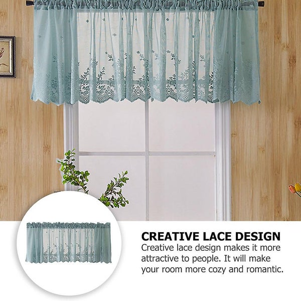 1pc Exquisite Lace Half Curtain Window Short Curtain Cafe Curtain For Home Carousel 4
