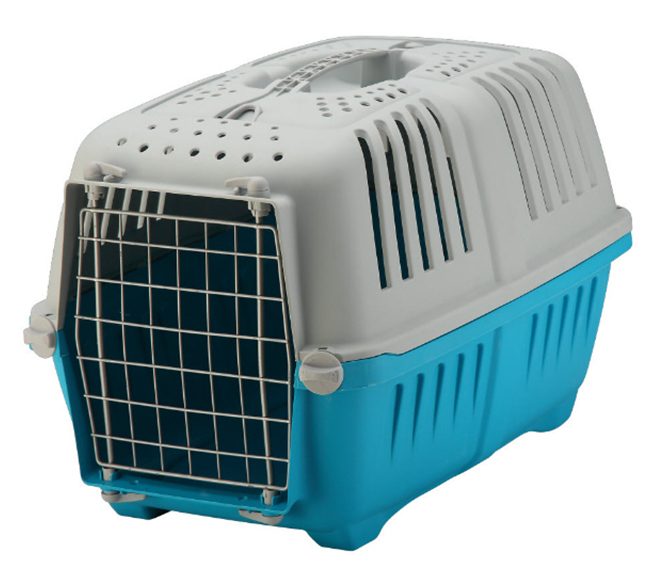 Portable Pet Travel Carrier (Blue) Carousel 1
