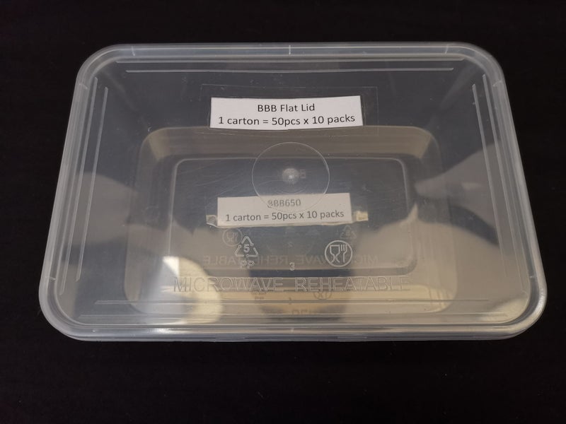 650ml Plastic Container with Flat lid Carousel 2
