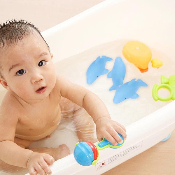4 Pcs Bath Tub Toys Bath Toys Set Bathtub Toy Kids Bathtime Toys Waterfall Wate Carousel 2