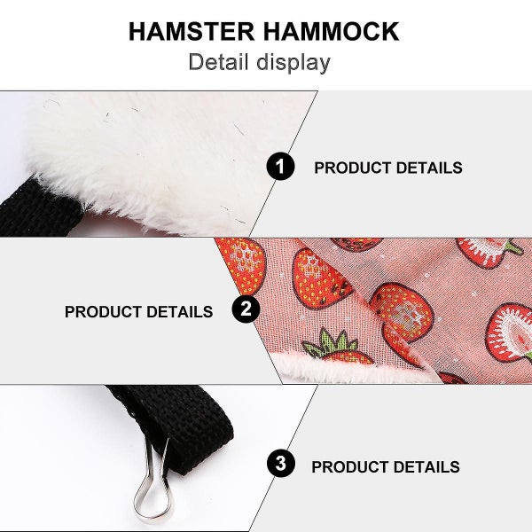 Hamster Hammock Winter Warm Plush Hanging Bed Sleeping House Nest For Small Pet Carousel 3