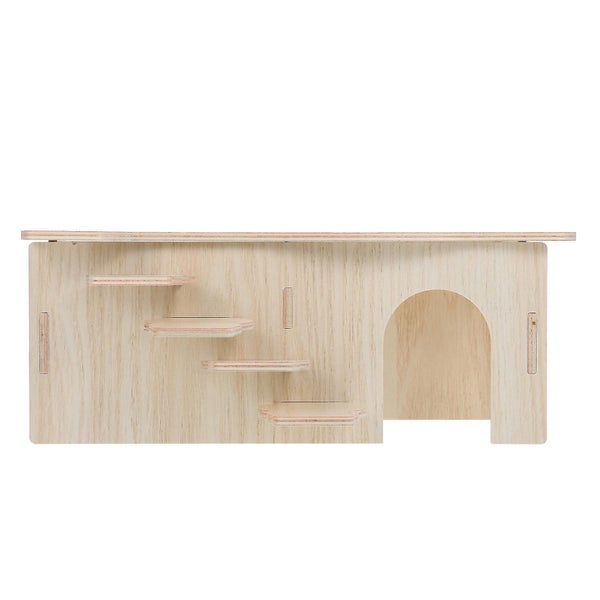 Hamster Supplies Hamster Climbing Toys Hamster Climbing House Wooden Hut Hideou Carousel 1