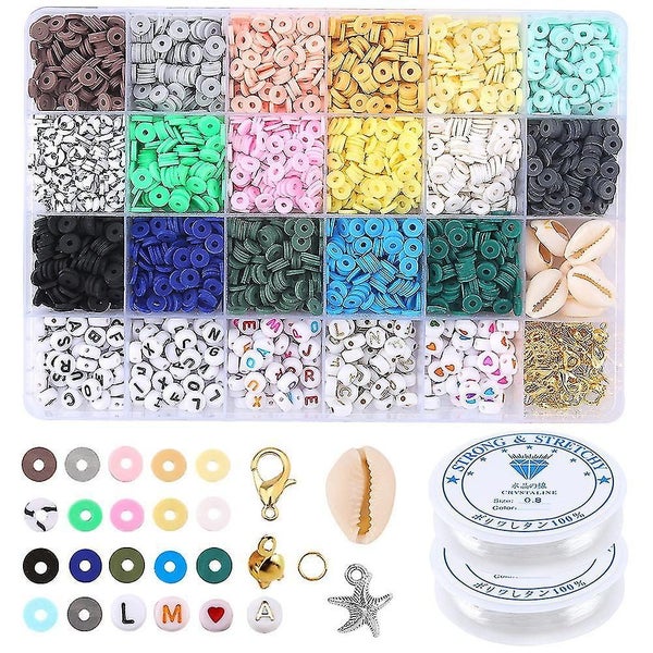 Diy Clay Beads For Making Bracelets Diy Bracelets Necklace Making Carousel 1