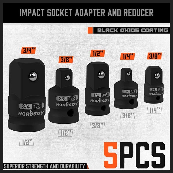 Impact Socket Adapter 5Pc Set Carousel 2