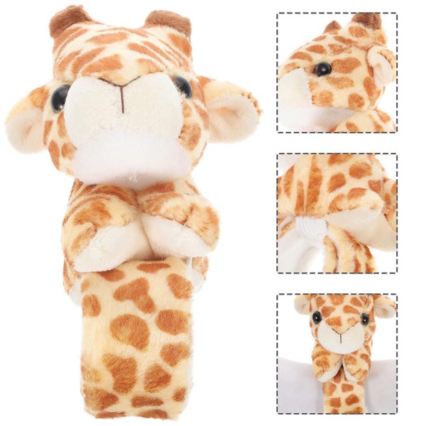 2pcs Slap Bracelet Stuffed Giraffe Leopard Plush Slap Bracelets Animal Slap Bra Carousel 4
