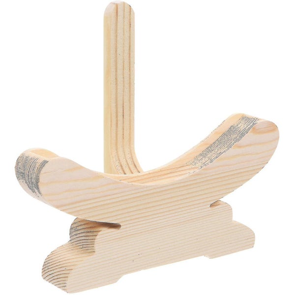 Wood Dish Rack Loose Tea Container Countertop Dish Rack Wooden Tea Display Hold Carousel 1