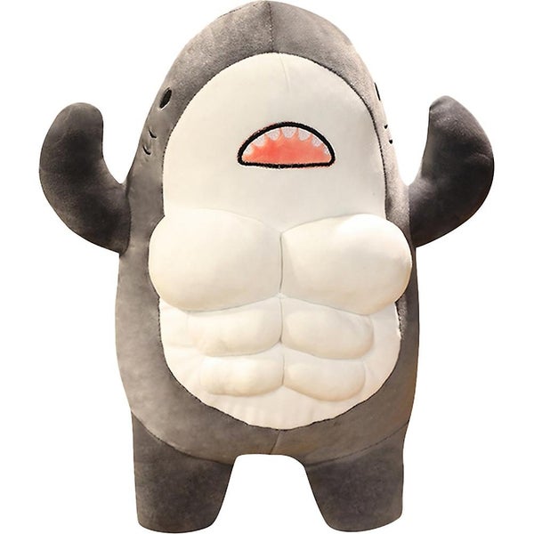 Stuffed Shark Doll 45cm Muscular Shark Shape Children Toy Stuffed Animal Carousel 1